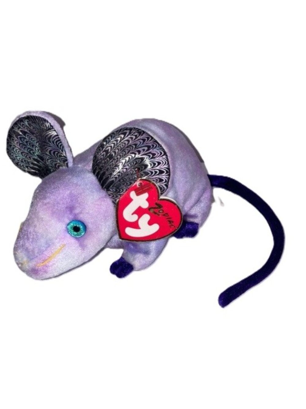 TY Beanie Baby Rat Chinese Zodiac Vintage 2000 Retired Plush Collectible